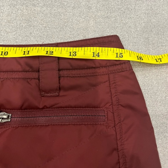 [M]Skhoop Original Women's Sandy Short Skirt Ruby Red Quilted Insulated - Picture 8 of 10
